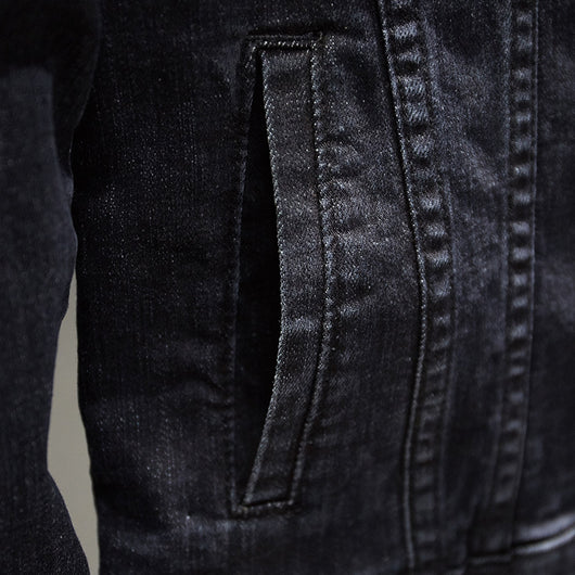 Chaqueta de Trabajo Casual Negra para Hombre - Image 5