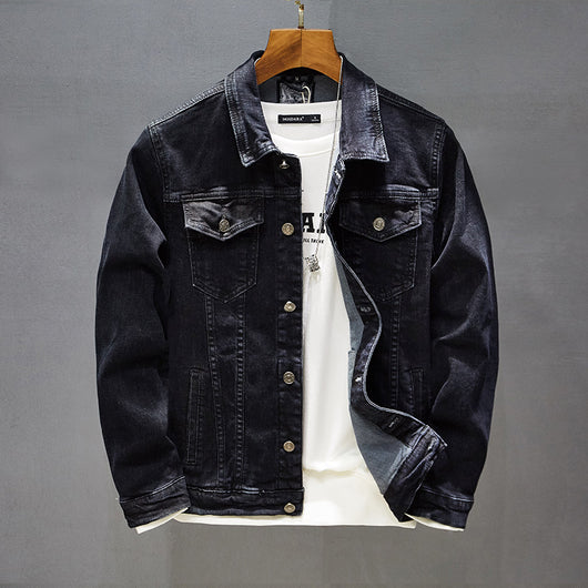 Chaqueta de Trabajo Casual Negra para Hombre