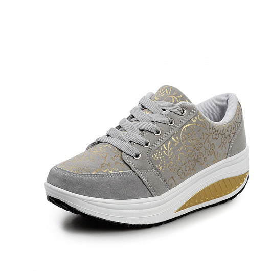 Tenis Deportivos para Mujer con Cuña y Flores - Aumenta tu Altura - Image 3