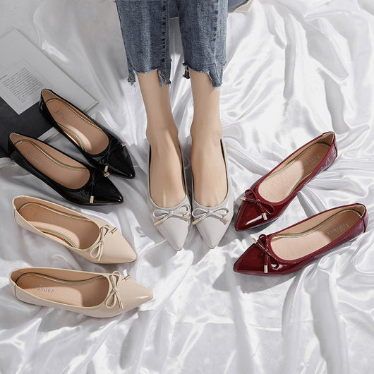 Zapatos Planos Punta Fina Estilo Coreano para Mujer - Image 12