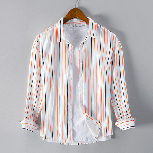 Camisa Casual a Rayas de Colores Trendy - Image 8