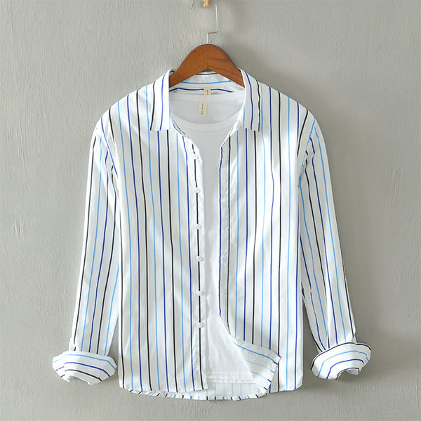 Camisa Casual a Rayas de Colores Trendy