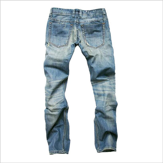 Pantalones Vaqueros Slim Fit Europeos para Hombre - Jeans Rectos Casuales de Corte Moderno - Image 2