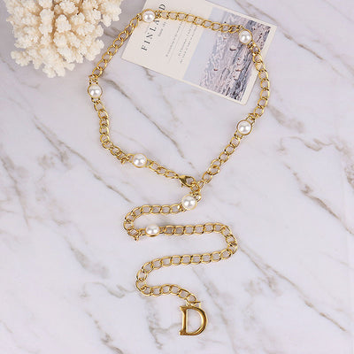 Collar de Cadena Metálica con Letras - Lujo Minimalista Europeo - Image 3
