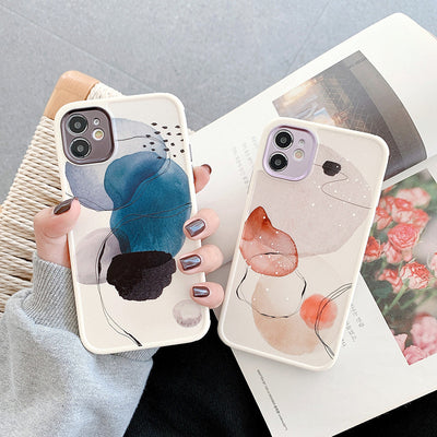 Funda para Celular Hojas Doodle con Protección Ocular - Carcasa Suave - Image 6