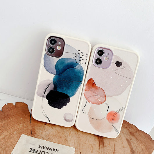 Funda para Celular Hojas Doodle con Protección Ocular - Carcasa Suave - Image 3