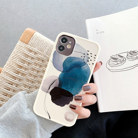 Funda para Celular Hojas Doodle con Protección Ocular - Carcasa Suave - Image 5