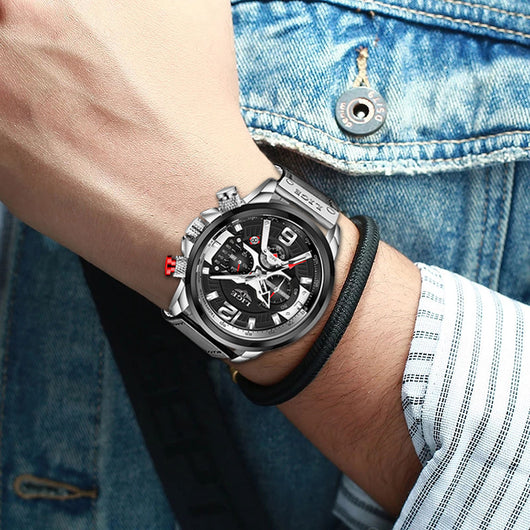Reloj Deportivo Multifunción LIGE Resistente al Agua - Image 2