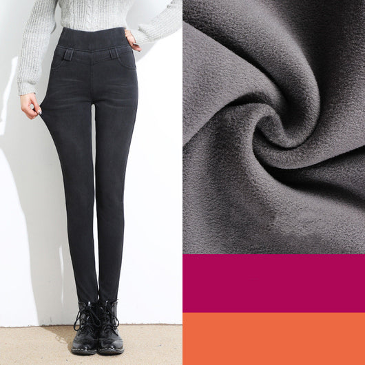 Pantalón Plus Size Otoño Invierno con Cintura Elástica Efecto Adelgazante - Image 10