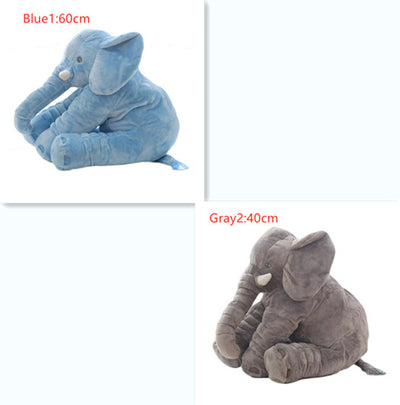 Pink 60cm and yellow 40cm elephant plush dolls, soft comfort pillows for babies and kids. - Image 13