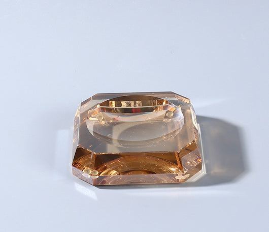 Set de Baño Lujo Cristal con Jabonera Decorativa, Gel y Sanitizante - Image 26