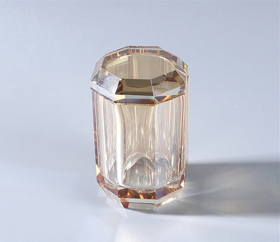 Set de Baño Lujo Cristal con Jabonera Decorativa, Gel y Sanitizante - Image 35