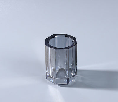 Set de Baño Lujo Cristal con Jabonera Decorativa, Gel y Sanitizante - Image 9