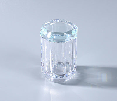 Set de Baño Lujo Cristal con Jabonera Decorativa, Gel y Sanitizante - Image 12