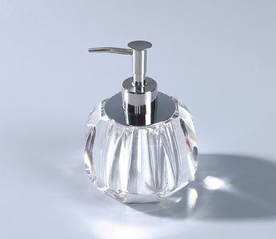 Set de Baño Lujo Cristal con Jabonera Decorativa, Gel y Sanitizante - Image 11