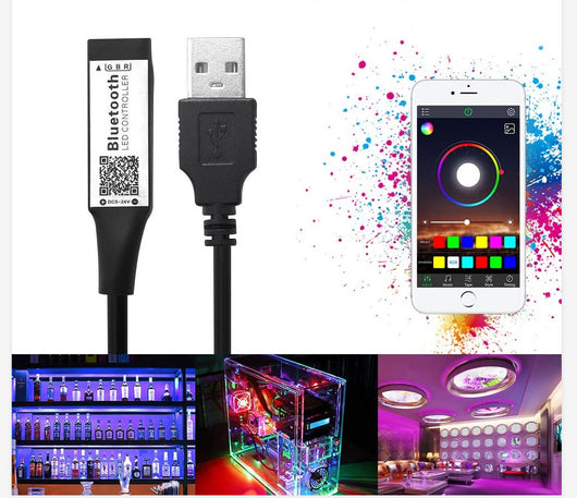 Tira LED RGB 5050 USB para TV - Luz de Fondo Inteligente Personalizable