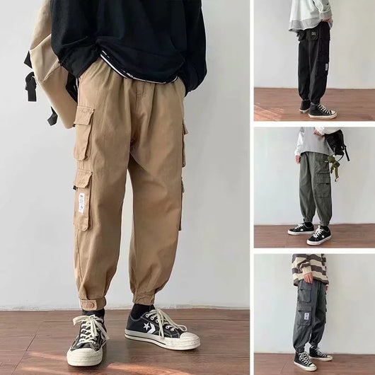 Pantalones Casuales Multibolsillos para Hombre