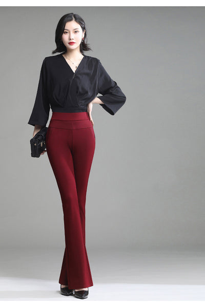 Pantalón Profesional Talle Grande Cintura Alta con Caída Elegante - Image 4