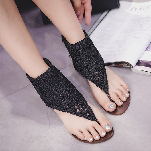 Sandalias Cuña de Cuero para Mujer - Comodidad y Estilo - Image 6