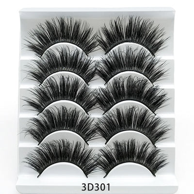 Pestañas Postizas 3D de Visón - Set de 5 Pares con Tallo de Algodón Suave - Image 12