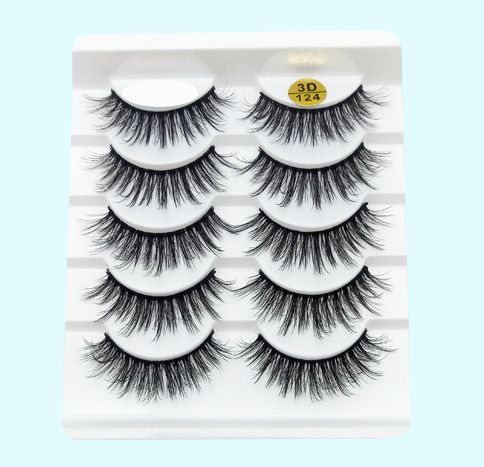 Pestañas Postizas 3D de Visón - Set de 5 Pares con Tallo de Algodón Suave - Image 16