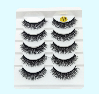 Pestañas Postizas 3D de Visón - Set de 5 Pares con Tallo de Algodón Suave - Image 19