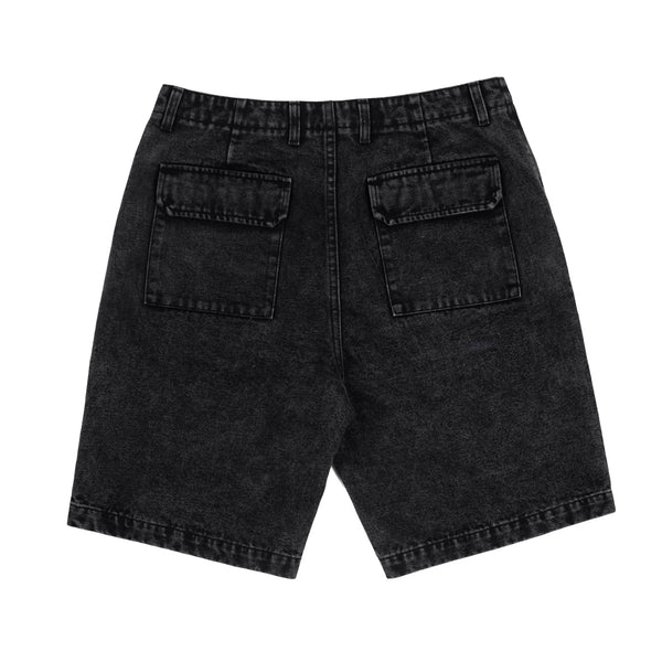 Shorts Denim Vintage Lavado con Múltiples Bolsillos Tendencia