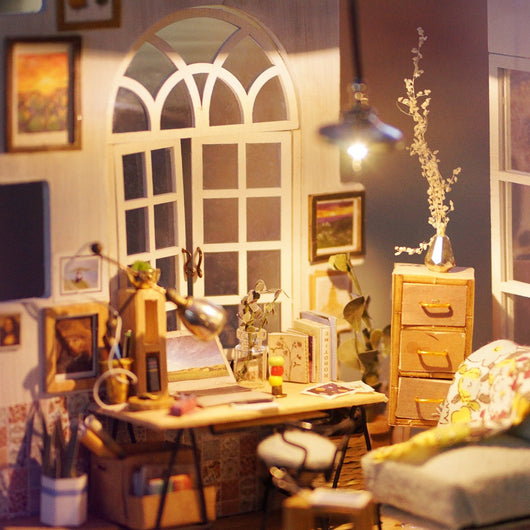Kit para Armar Casa Miniatura - Modelo Detallado - Image 9
