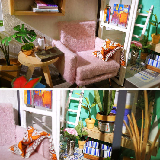 Kit para Armar Casa Miniatura - Modelo Detallado - Image 8