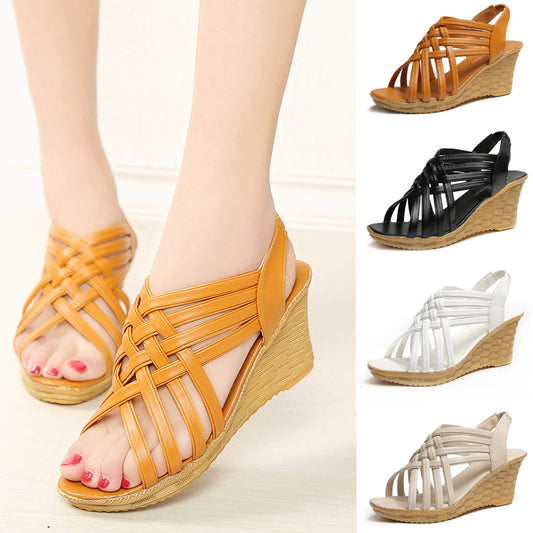 Sandalias de Playa con Tiras Cruzadas Huecas