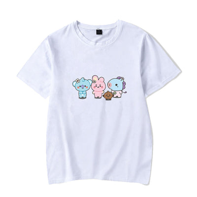 Playera de Pareja Coreana de Moda - Diseño Versátil para Dos - Image 14