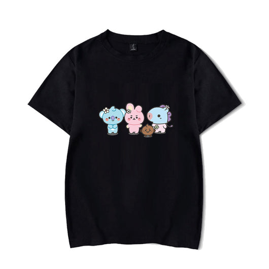 Playera de Pareja Coreana de Moda - Diseño Versátil para Dos - Image 8