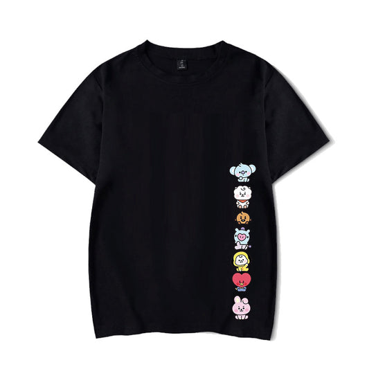 Playera de Pareja Coreana de Moda - Diseño Versátil para Dos - Image 9