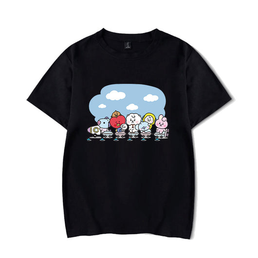 Playera de Pareja Coreana de Moda - Diseño Versátil para Dos - Image 10