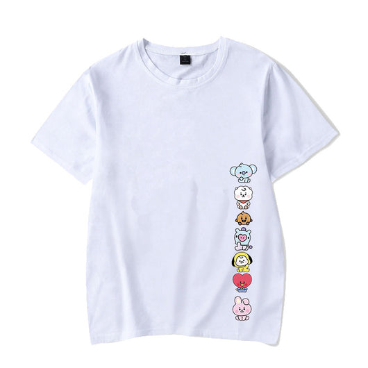 Playera de Pareja Coreana de Moda - Diseño Versátil para Dos - Image 5