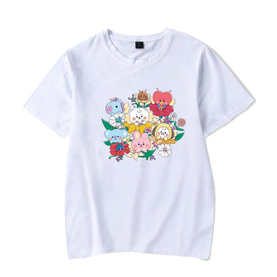 Playera de Pareja Coreana de Moda - Diseño Versátil para Dos