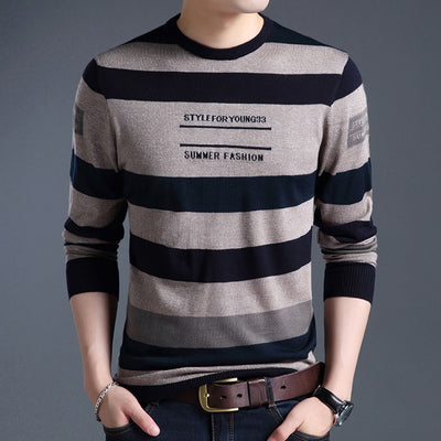 Camiseta Manga Larga Cuello Redondo para Hombre - Diseño Casual Tejido - Image 7