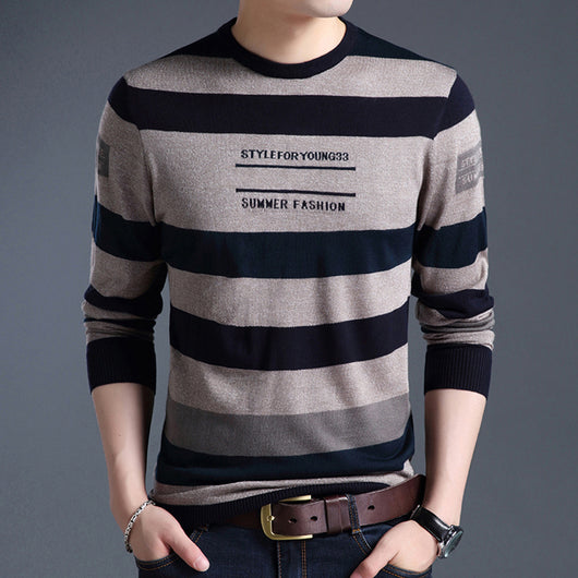 Camiseta Manga Larga Cuello Redondo para Hombre - Diseño Casual Tejido - Image 7
