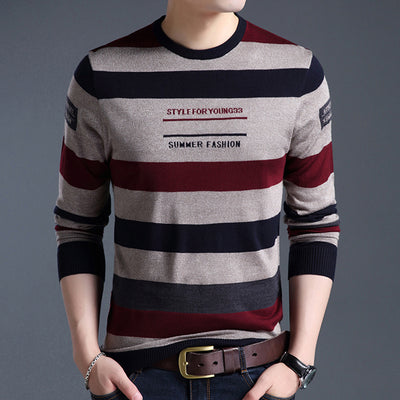 Camiseta Manga Larga Cuello Redondo para Hombre - Diseño Casual Tejido - Image 9