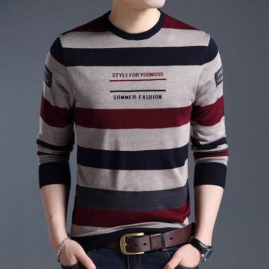 Camiseta Manga Larga Cuello Redondo para Hombre - Diseño Casual Tejido - Image 2