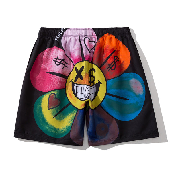 Shorts de Baño para Hombre con Diseño Estampado y Secado Rápido