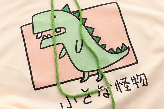Playera Dinosaurio Bloques de Color con Mangas Cinco Puntos - Image 4