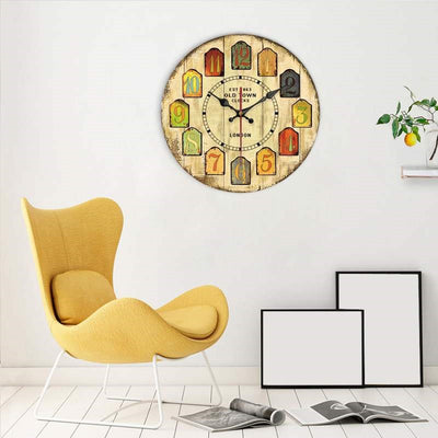 Reloj de Pared Moderno en Madera con Movimiento Cuarzo Europeo - Image 5