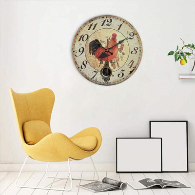 Reloj de Pared Moderno en Madera con Movimiento Cuarzo Europeo - Image 4