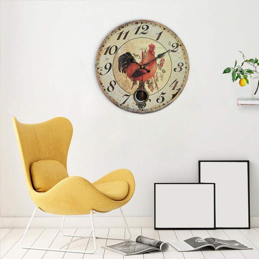 Reloj de Pared Moderno en Madera con Movimiento Cuarzo Europeo - Image 4