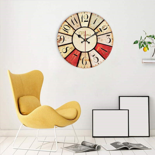 Reloj de Pared Moderno en Madera con Movimiento Cuarzo Europeo - Image 3