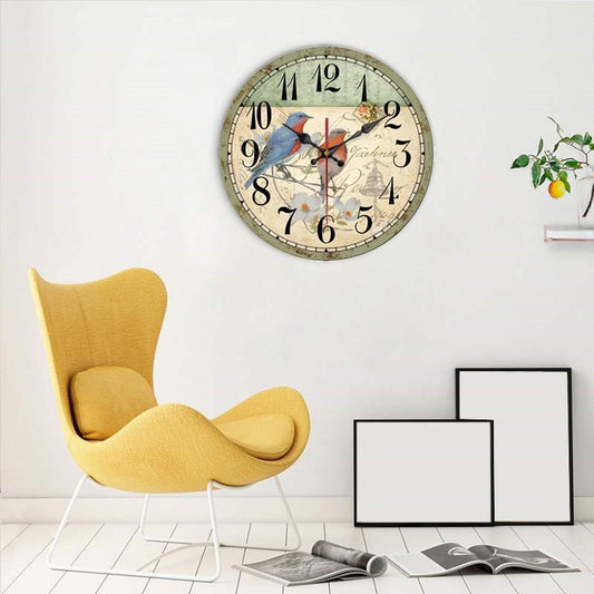 Reloj de Pared Moderno en Madera con Movimiento Cuarzo Europeo