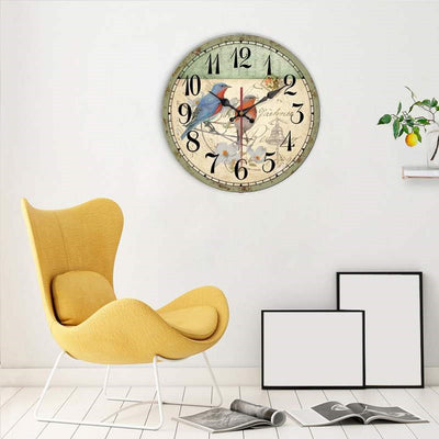 Reloj de Pared Moderno en Madera con Movimiento Cuarzo Europeo