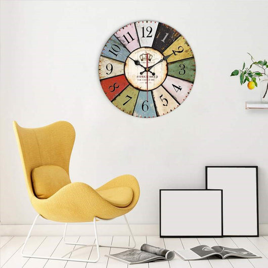 Reloj de Pared Moderno en Madera con Movimiento Cuarzo Europeo - Image 8