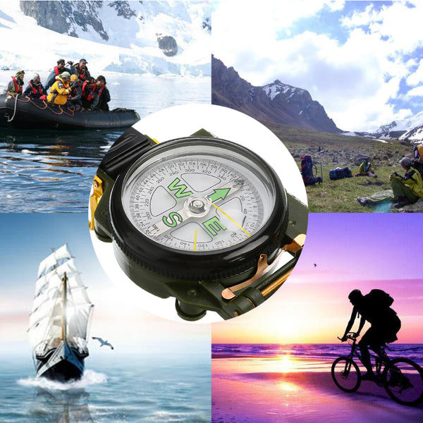 Brújula Táctica Portátil con Mosquetón para Aventureros